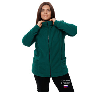 Толстовка женская ТЖ37 флис (последний размер) зеленый 62 Толстовка женская ТЖ37 флис (последний размер) зеленый 62