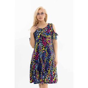 Платье женское 2018 кулирка (последний размер) фиолетовый-синий 48 Платье женское 2018 кулирка (последний размер) фиолетовый-синий 48