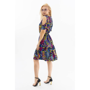 Платье женское 2018 кулирка (последний размер) фиолетовый-синий 48 Платье женское 2018 кулирка (последний размер) фиолетовый-синий 48