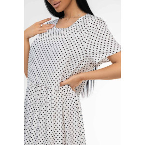 Платье женское 1890/8 штапель (последний размер) белый-черный 48,50,52,54,58,60 Платье женское 1890/8 штапель (последний размер) белый-черный 48,50,52,54,58,60