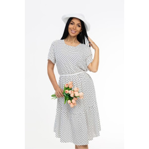 Платье женское 1890/8 штапель (последний размер) белый-черный 48,50,52,54,58,60 Платье женское 1890/8 штапель (последний размер) белый-черный 48,50,52,54,58,60