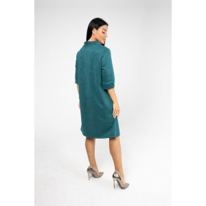 Платье женское 1945/2 замша (последний размер) изумрудный 54 Платье женское 1945/2 замша (последний размер) изумрудный 54