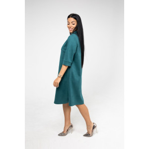 Платье женское 1945/2 замша (последний размер) изумрудный 54 Платье женское 1945/2 замша (последний размер) изумрудный 54