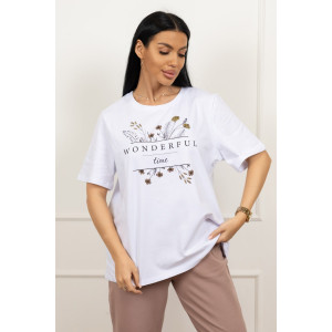 Костюм двойка женский 2064/2 кулирка-футер (последний размер) белый-какао 52,56 Костюм двойка женский 2064/2 кулирка-футер (последний размер) белый-какао 52,56