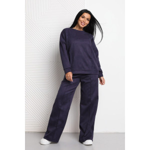 Костюм двойка женский 2125/1 замша (последний размер) синий 52 Костюм двойка женский 2125/1 замша (последний размер) синий 52