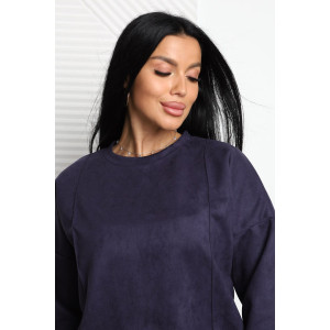 Костюм двойка женский 2125/1 замша (последний размер) синий 52 Костюм двойка женский 2125/1 замша (последний размер) синий 52