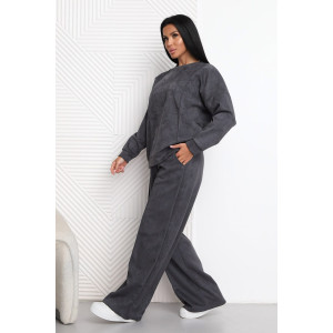 Костюм двойка женский 2125/2 замша (последний размер) темно-серый 54 Костюм двойка женский 2125/2 замша (последний размер) темно-серый 54