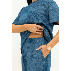 Костюм двойка женский 2047 кулирка (последний размер) синий 54 Костюм двойка женский 2047 кулирка (последний размер) синий 54