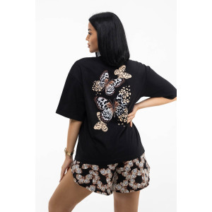 Костюм двойка женский 1975/2 кулирка (последний размер) черный 54