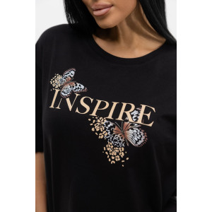 Костюм двойка женский 1975/2 кулирка (последний размер) черный 54