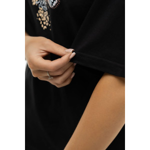 Костюм двойка женский 1975/2 кулирка (последний размер) черный 54