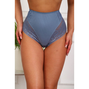 Трусы женские №64981 хлопок стрейч (р-ры: 52-56) джинс