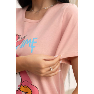 Туника женская 2021/5 кулирка (последний размер) розовый 46 Туника женская 2021/5 кулирка (последний размер) розовый 46