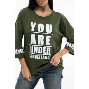 Туника женская 1969/2 кулирка (последний размер) хаки 54 Туника женская 1969/2 кулирка (последний размер) хаки 54