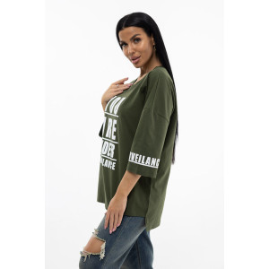 Туника женская 1969/2 кулирка (последний размер) хаки 54 Туника женская 1969/2 кулирка (последний размер) хаки 54