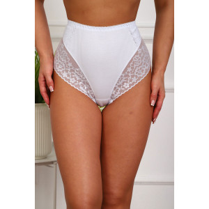 Трусы женские №64981 хлопок стрейч (р-ры: 52-56) белый