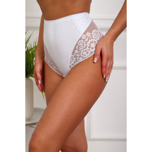 Трусы женские №64981 хлопок стрейч (р-ры: 52-56) белый