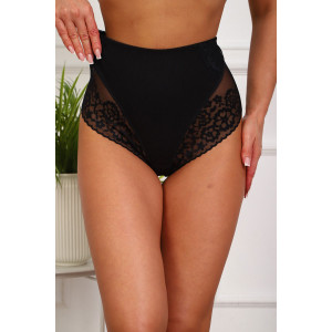 Трусы женские №64981 хлопок стрейч (р-ры: 52-56) черный