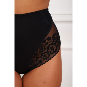 Трусы женские №64981 хлопок стрейч (р-ры: 52-56) черный