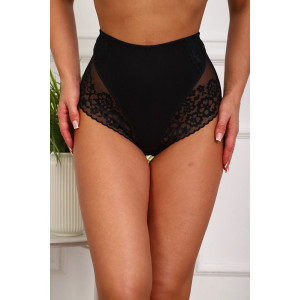 Трусы женские №64981 хлопок стрейч (р-ры: 52-56) черный