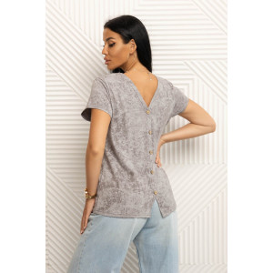 Футболка женская 2073 кулирка (последний размер) серый 50,52,54,58