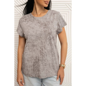 Футболка женская 2073 кулирка (последний размер) серый 50,52,54,58