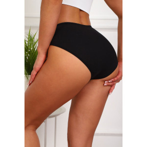Трусы женские №64980 хлопок стрейч (р-ры: 48-52) черный