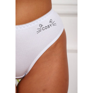 Трусы женские №64980 хлопок стрейч (р-ры: 48-52) белый