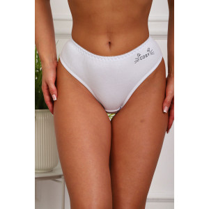 Трусы женские №64980 хлопок стрейч (р-ры: 48-52) белый