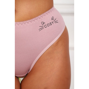 Трусы женские №64980 хлопок стрейч (р-ры: 48-52) пудра