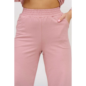 Костюм двойка женский ТС 7009/2 футер (последний размер) пудровый 50