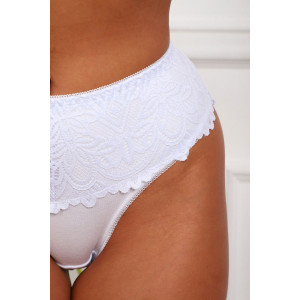 Трусы женские №64979 хлопок стрейч (р-ры: 50-54) белый