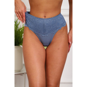 Трусы женские №64979 хлопок стрейч (р-ры: 50-54) джинс