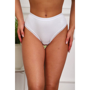 Трусы женские №64978 хлопок стрейч (р-ры: 50-54) белый