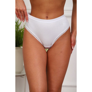 Трусы женские №64978 хлопок стрейч (р-ры: 50-54) белый