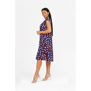 Сарафан женский 1077/33 масло (последний размер) синий-красный 56