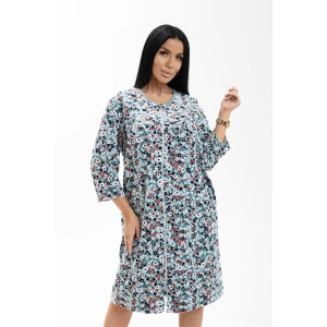 Халат женский 1965/5 велюр (последний размер) зеленый-2 52