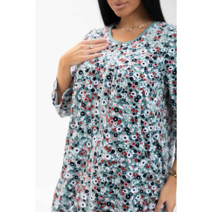 Халат женский 1965/5 велюр (последний размер) зеленый-2 52