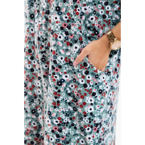 Халат женский 1965/5 велюр (последний размер) зеленый-2 52