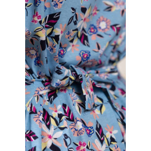 Халат женский 14/55 кулирка (последний размер) голубой 54