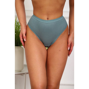 Трусы женские №64978 хлопок стрейч (р-ры: 50-54) зеленый