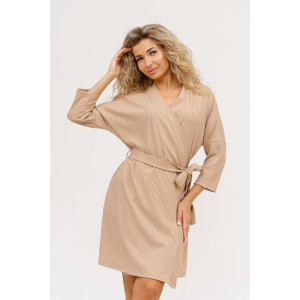 Халат женский 1595/1 лапша (последний размер) бежевый 44