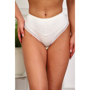 Трусы женские №64977 хлопок стрейч (р-ры: 48-52) молочный