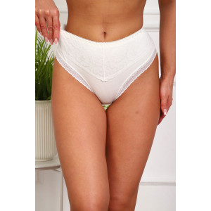 Трусы женские №64977 хлопок стрейч (р-ры: 48-52) молочный