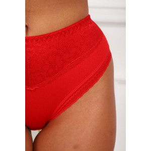 Трусы женские №64977 хлопок стрейч (р-ры: 48-52) красный