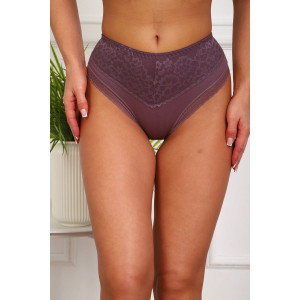 Трусы женские №64977 хлопок стрейч (р-ры: 48-52) слива
