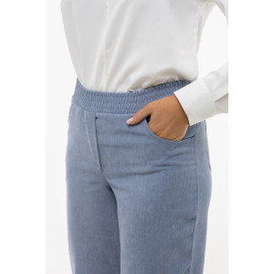 Брюки женские 1440/14 вельвет (последний размер) голубой 52