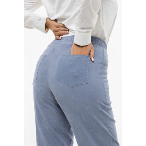 Брюки женские 1440/14 вельвет (последний размер) голубой 52