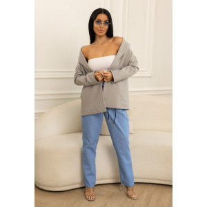 Джинсы женские 1533/1 джинс (последний размер) голубой 52,56