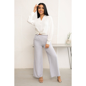 Брюки женские 2041/3 жатка кантри (последний размер) светло-серый 52